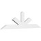 Ekena Millwork Saratoga Architectural Grade PVC Gable Bracket, 60"W x 17 1/2"H x 2"D x 4"F, 7/12 Pitch GBP060X18X0204SAR00 - alternate 1